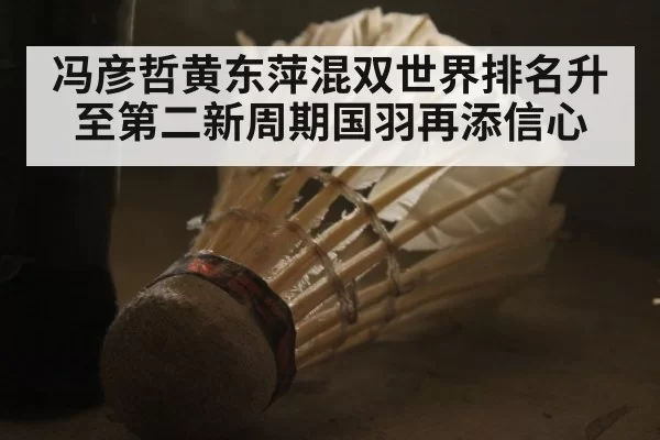 冯彦哲黄东萍混双世界排名升至第二新周期国羽再添信心